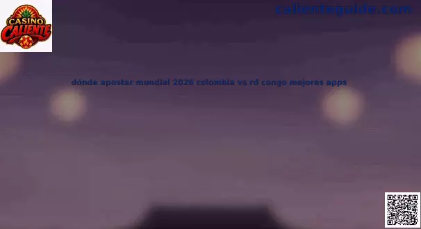 Apuestas Mundial 2026 Colombia vs RD Congo