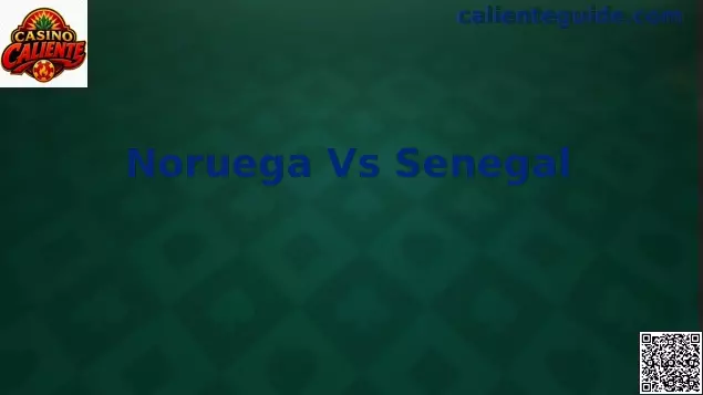 Noruega vs Senegal Mundial 2026